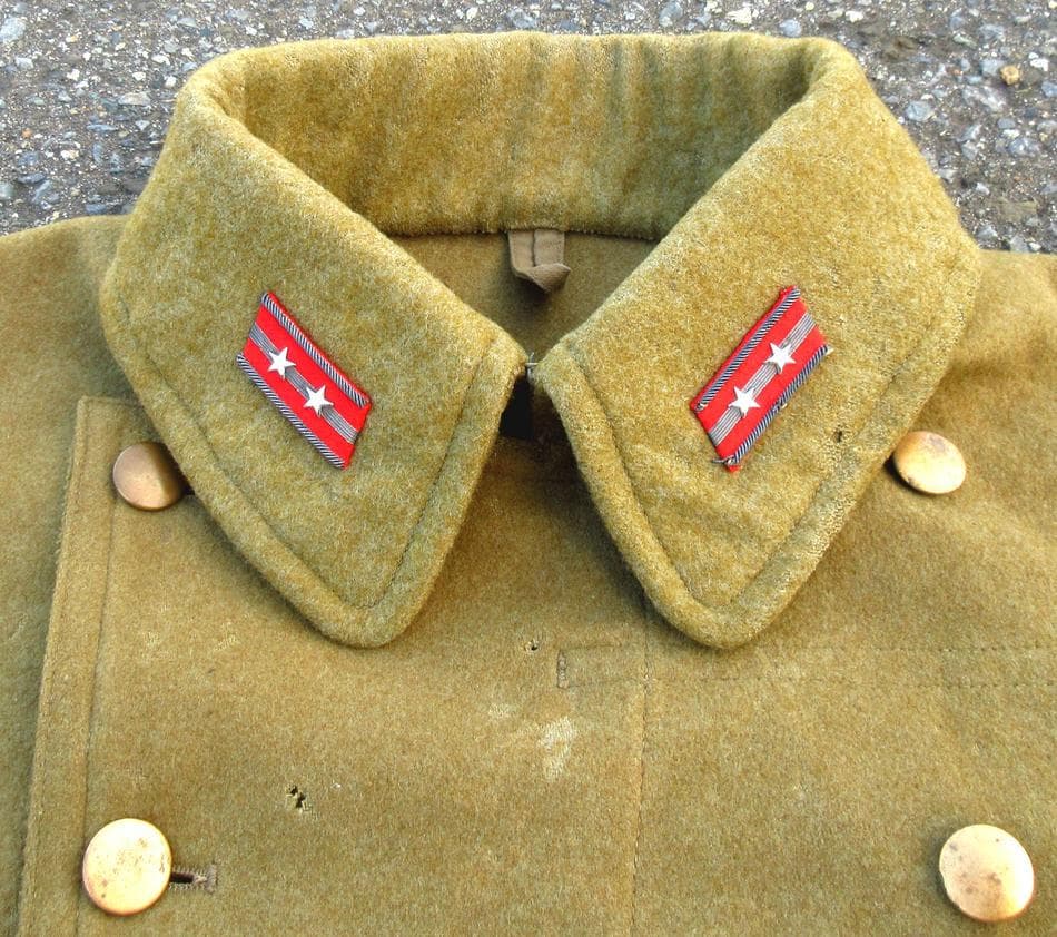 日本軍 陸軍下士官兵用 四五式 外套 コート 改造 陸軍中尉用