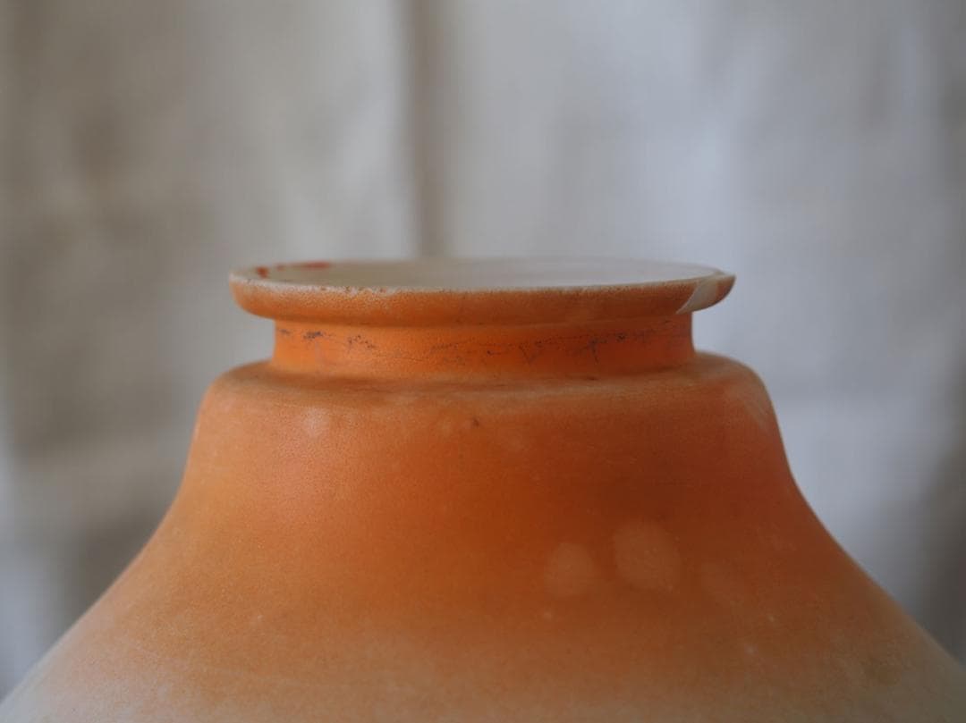 磨りガラスにブドウの模様 アール・デコ ランプシェード電笠 工藝/K399