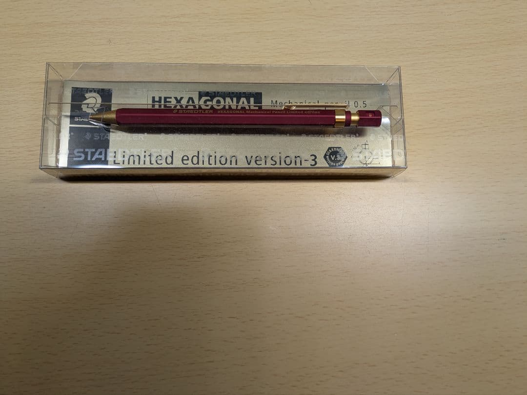 まとめ売り！ ステッドラーヘキサナル 赤 工房楔 花梨紅白 ボールペン