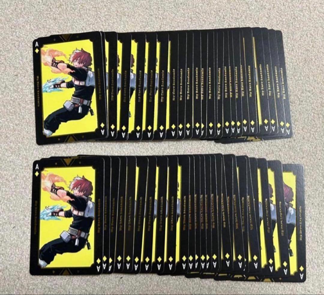 ヒロアカ 展示会 箔押しトランプ 轟焦凍 50枚