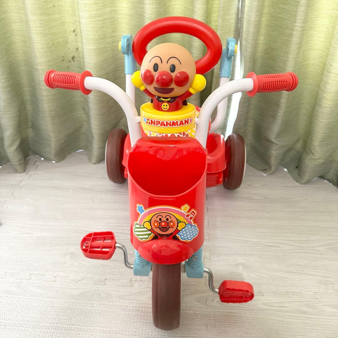 廃盤 レア アンパンマン 折りたたみ三輪車 オールインワンUP ほぼ未使用 美品