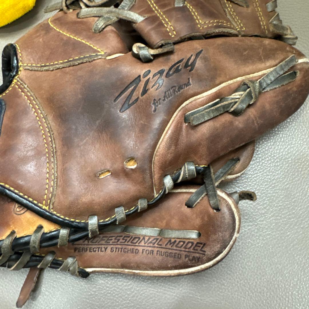 ミズノ野球プロフェッショナルモデル E-Z Pocket 左手グローブ 2個本革