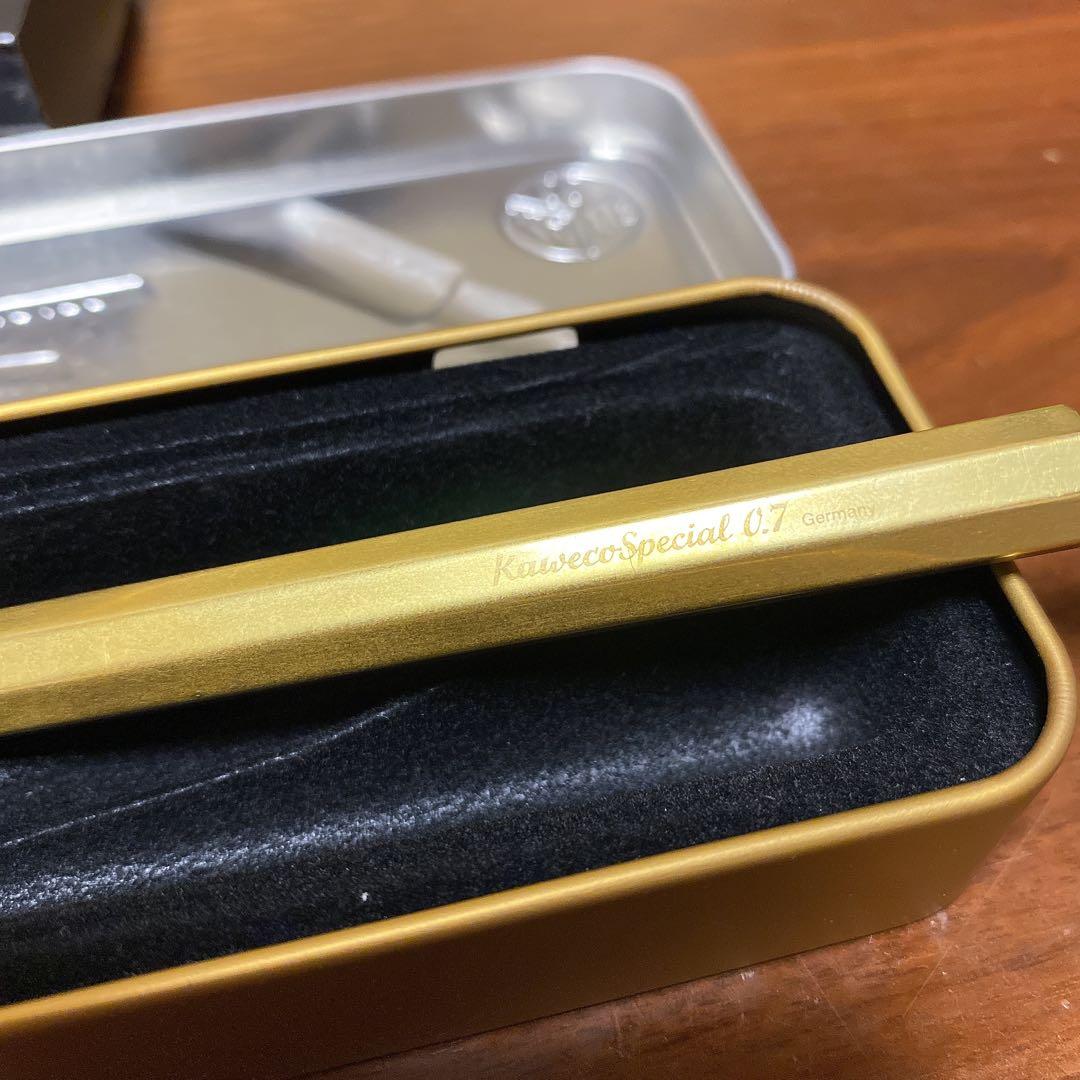 カヴェコ kaweco スペシャル 0.7 シャーペン　ゴールド　金
