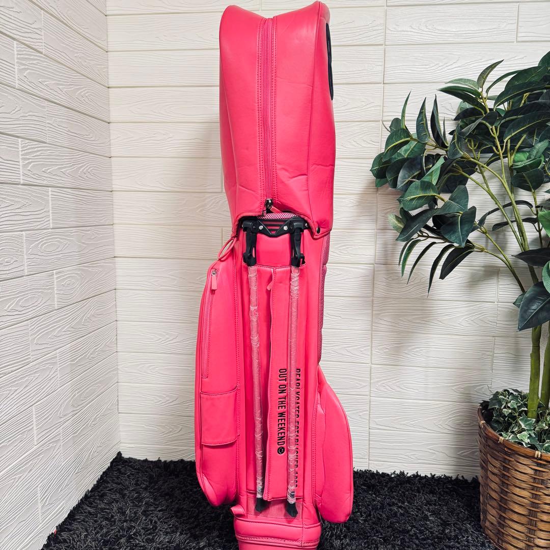 PEARLY GATES ゴルフキャディバッグ 89 ピンク ニコちゃん