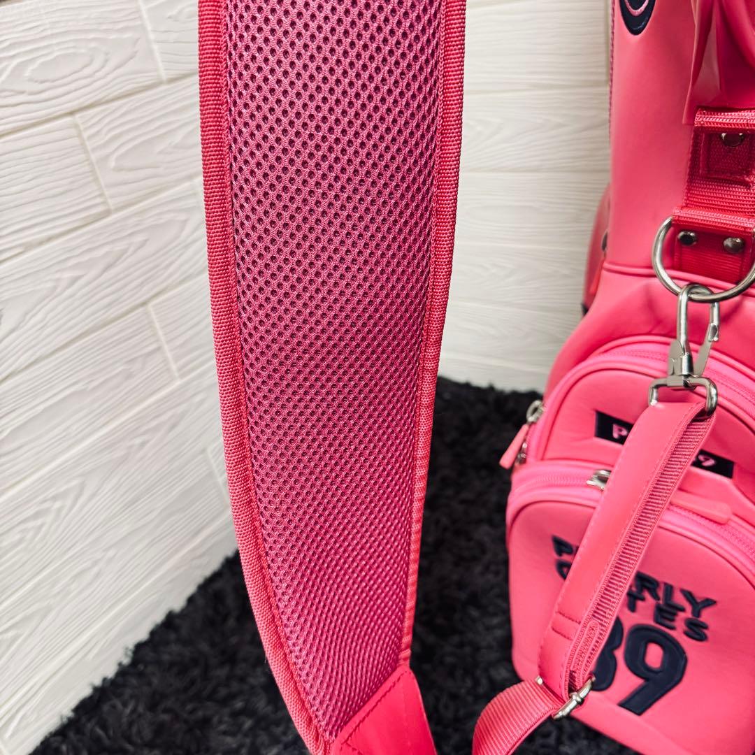 PEARLY GATES ゴルフキャディバッグ 89 ピンク ニコちゃん