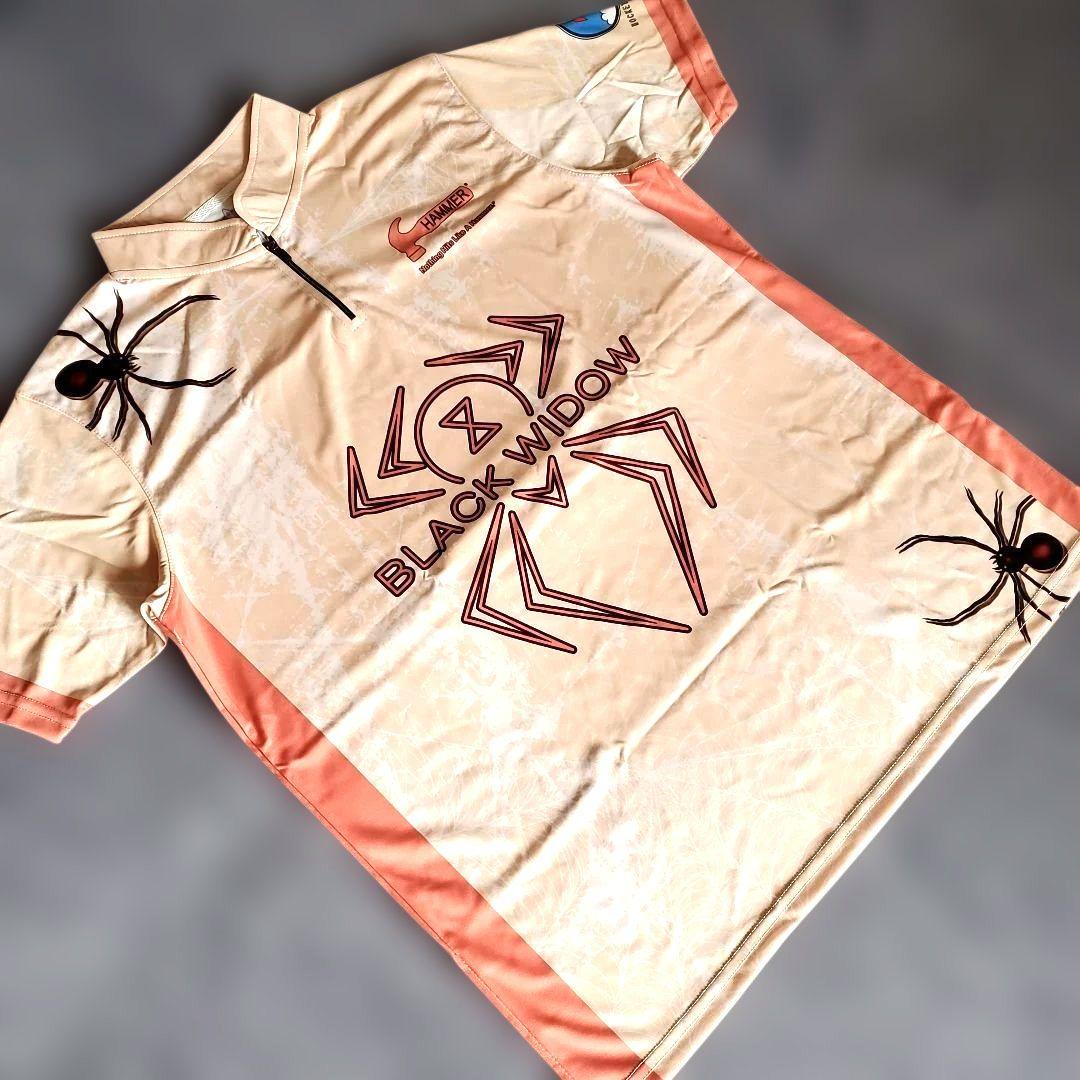 ✨新品✨ボウリングウェア　【L】　ブラックウィドー　オレンジ