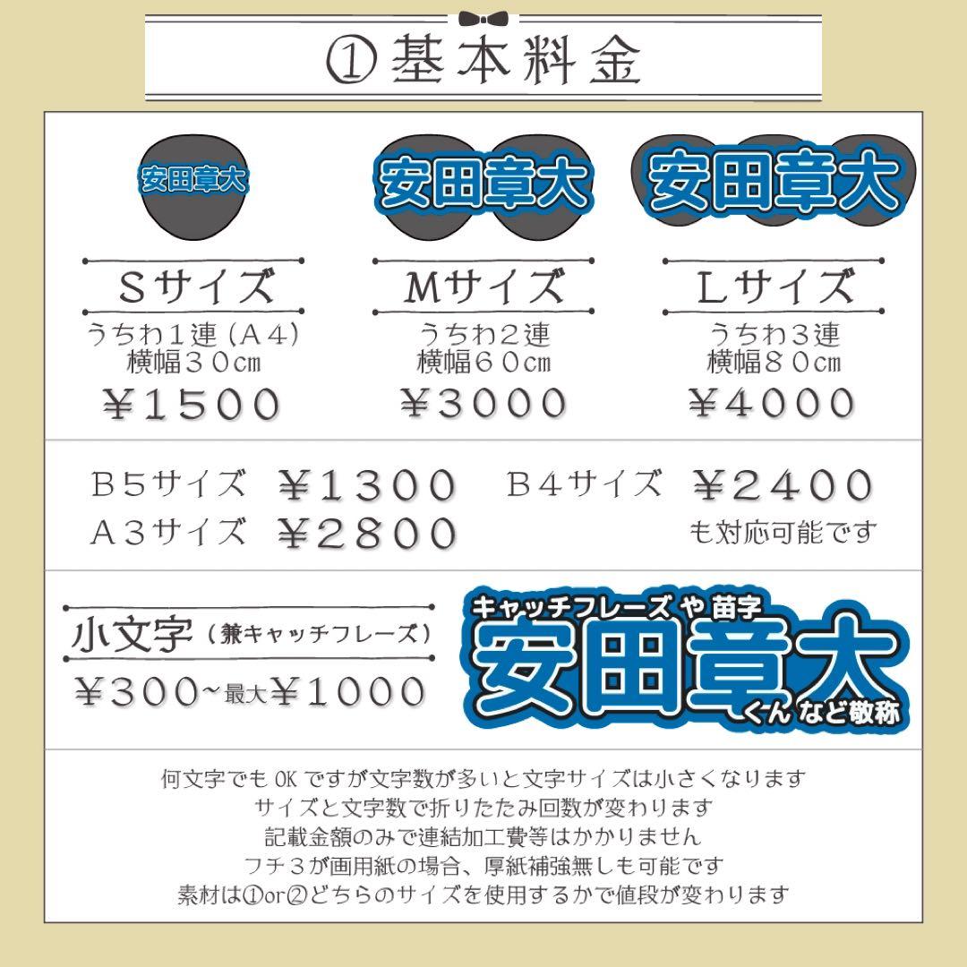 【オーダー受付中♡】連結文字 折りたたみパネル オーダー D 団扇屋さん