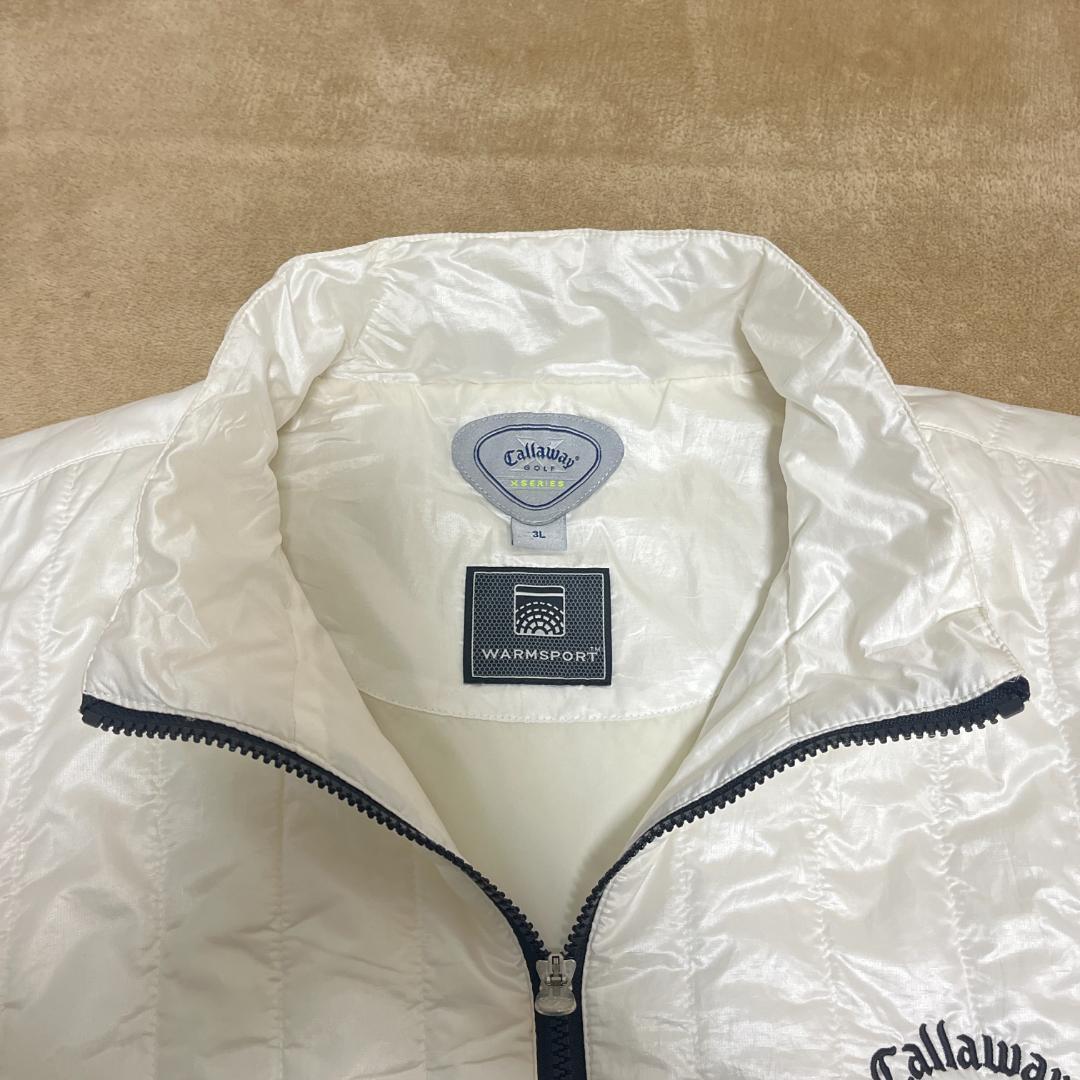 Callaway Golf キルティングジャケット 3L ホワイト　2way