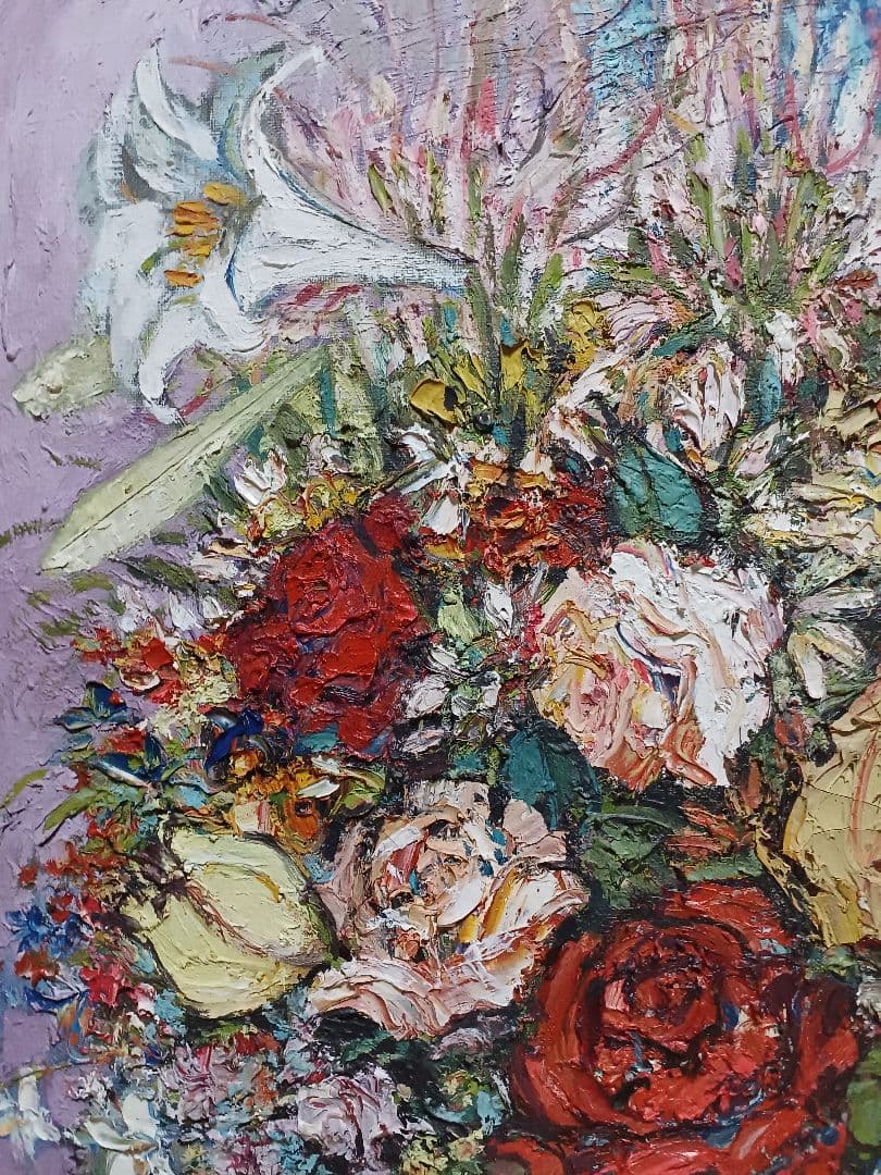 ◆原田雅兆　「blossom」（仮題）　油彩　F6号　元現展創立会員・副会長◆