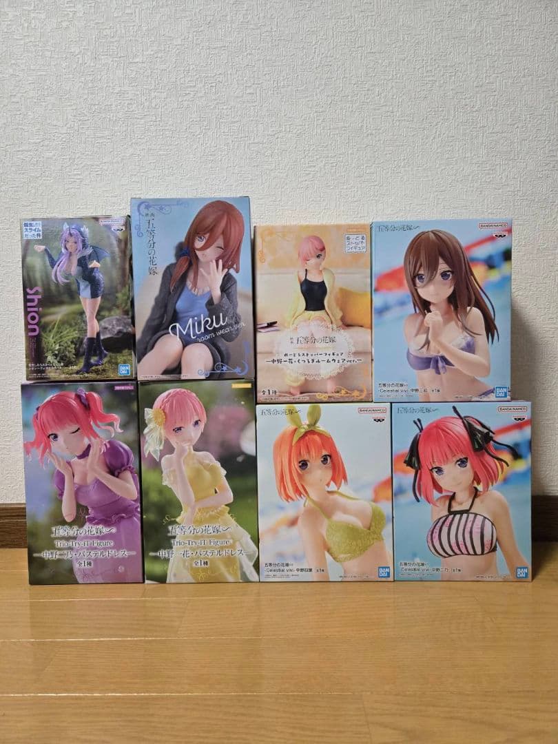 五等分の花嫁と転スラのフィギュア8体セット