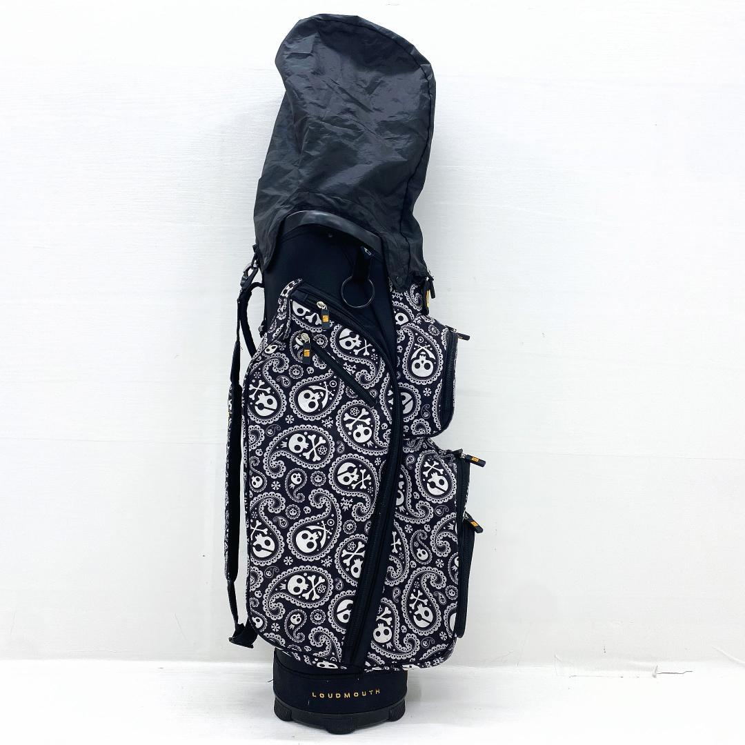 LOUDMOUTH スカル柄 キャディバッグ ゴルフバッグ 9.5 14分割