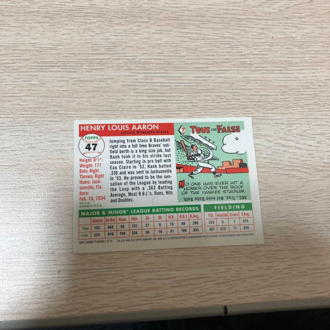 topps 47 HANK AARON 野球カード