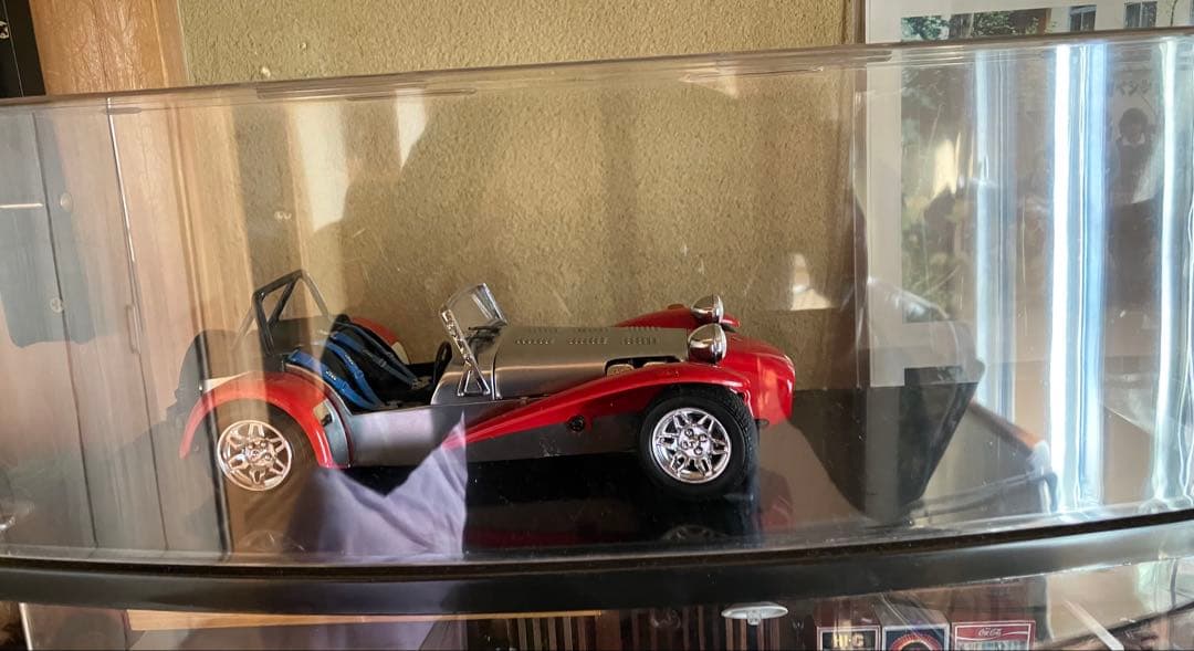 京商1/18CATERHAM SUPER SEVEN ミニカーレッド/シルバー