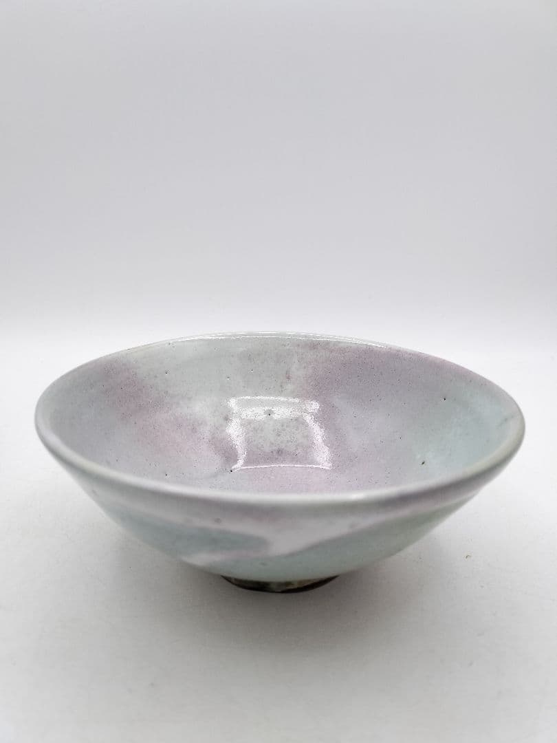 c874 数茶碗 平　萩焼 三彩 12客 清雅窯 木箱 茶道具 古物