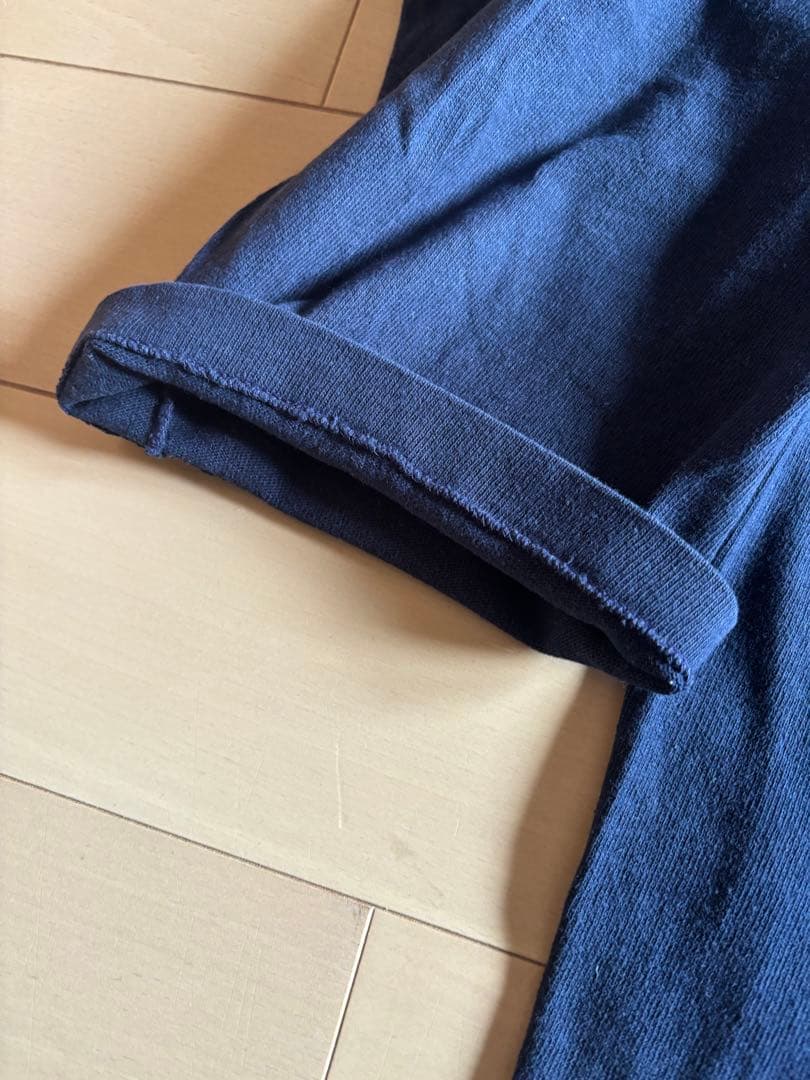 Champion NAVY 七分袖 フットボールT チャンピオン USA製　XL