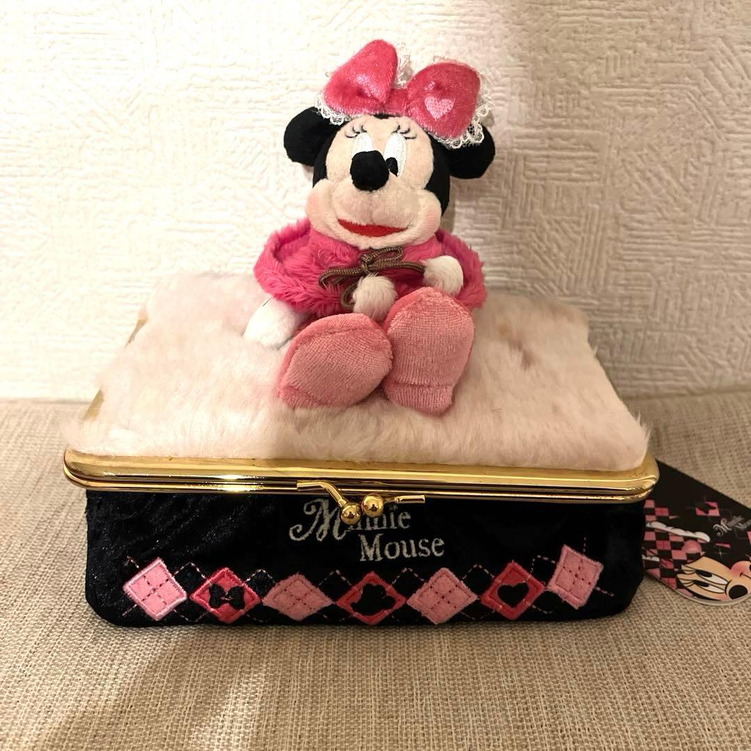 レア‼️レトロ‼️ミニーマウス ぬいぐるみ ボックス 小物入れ タグ付き未使用品