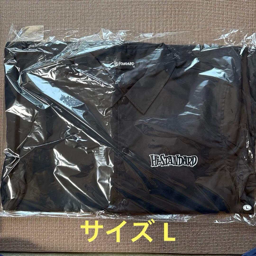 【新品未開封】Hi-STANDARD ロゴ コーチジャケット L 黒　ブラック