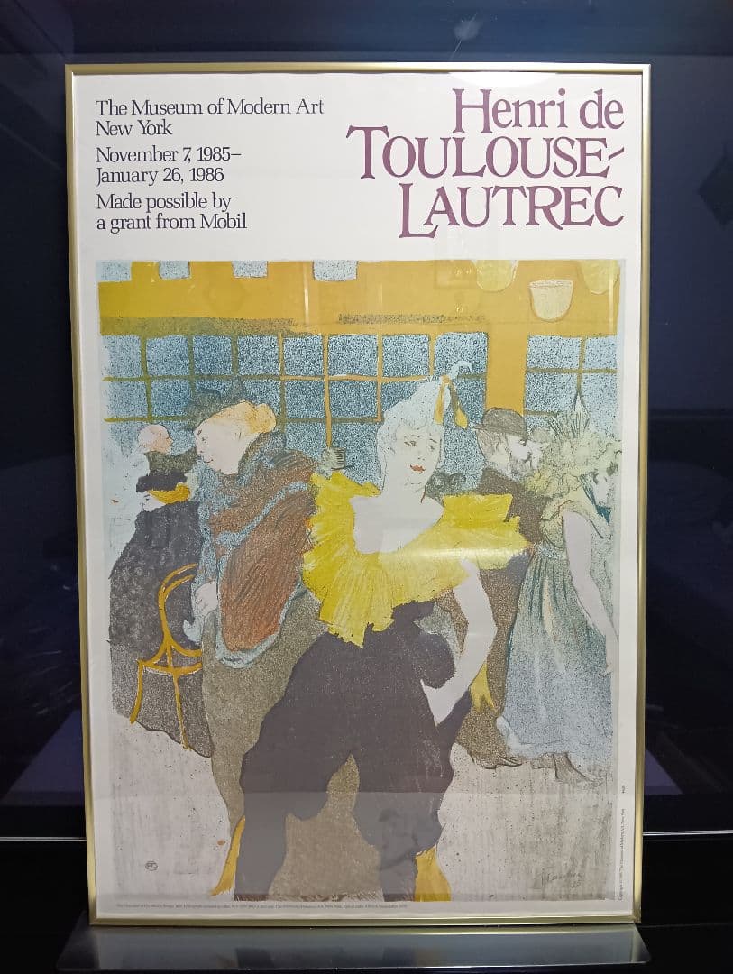 希少　1985年　ビンテージ　moma　ロートレック展示会　リトグラフ　ポスター