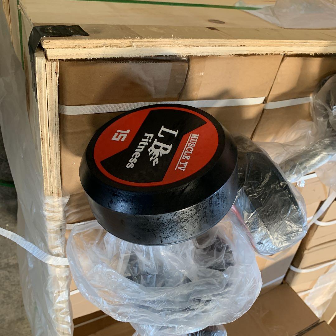 業務用ラバーダンベル 2.5kg から30kg 12セット