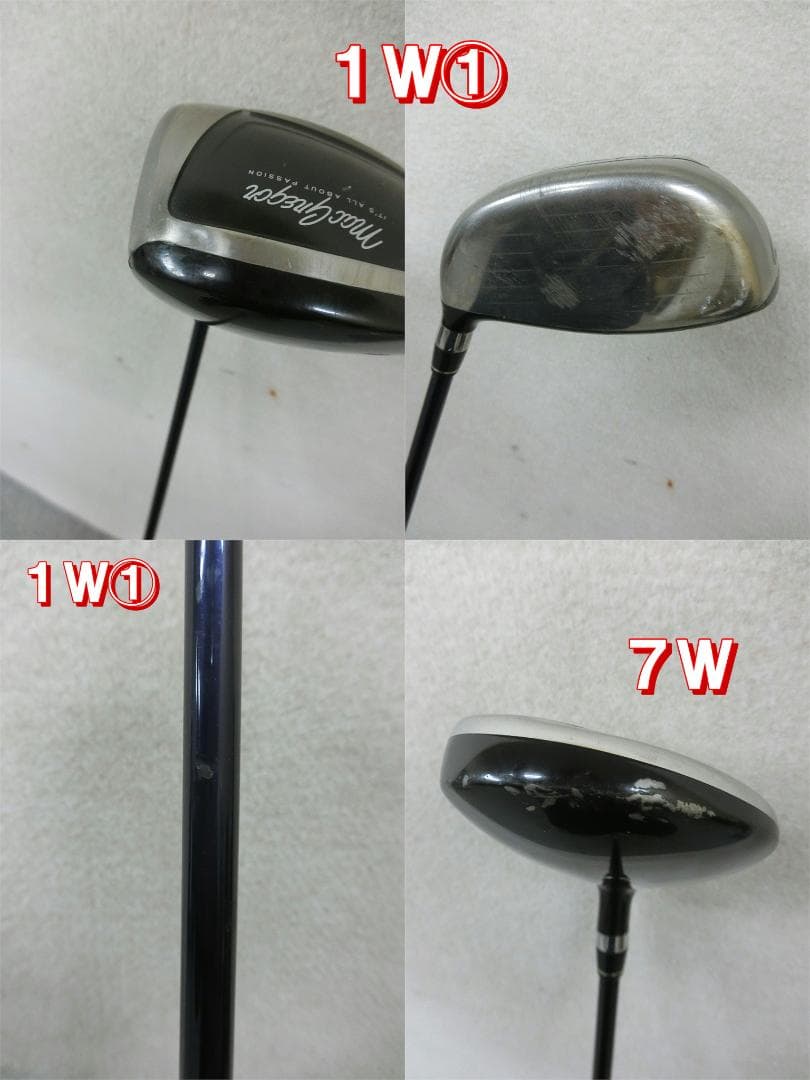 b718 初心者歓迎 マグレガー メンズゴルフクラブ１４本セット※Ｄｒ２本入り