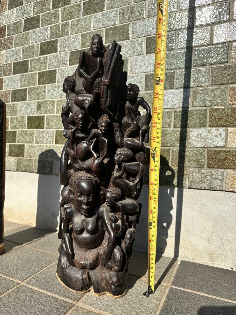 マコンデ　アフリカンアート 木製彫刻 約50cm