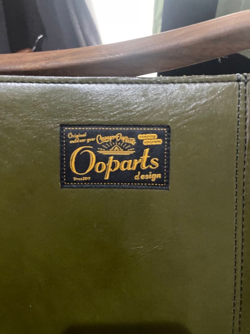 CAMP OOPARTS オーク材 チェア　座面革製　LOWTYPE