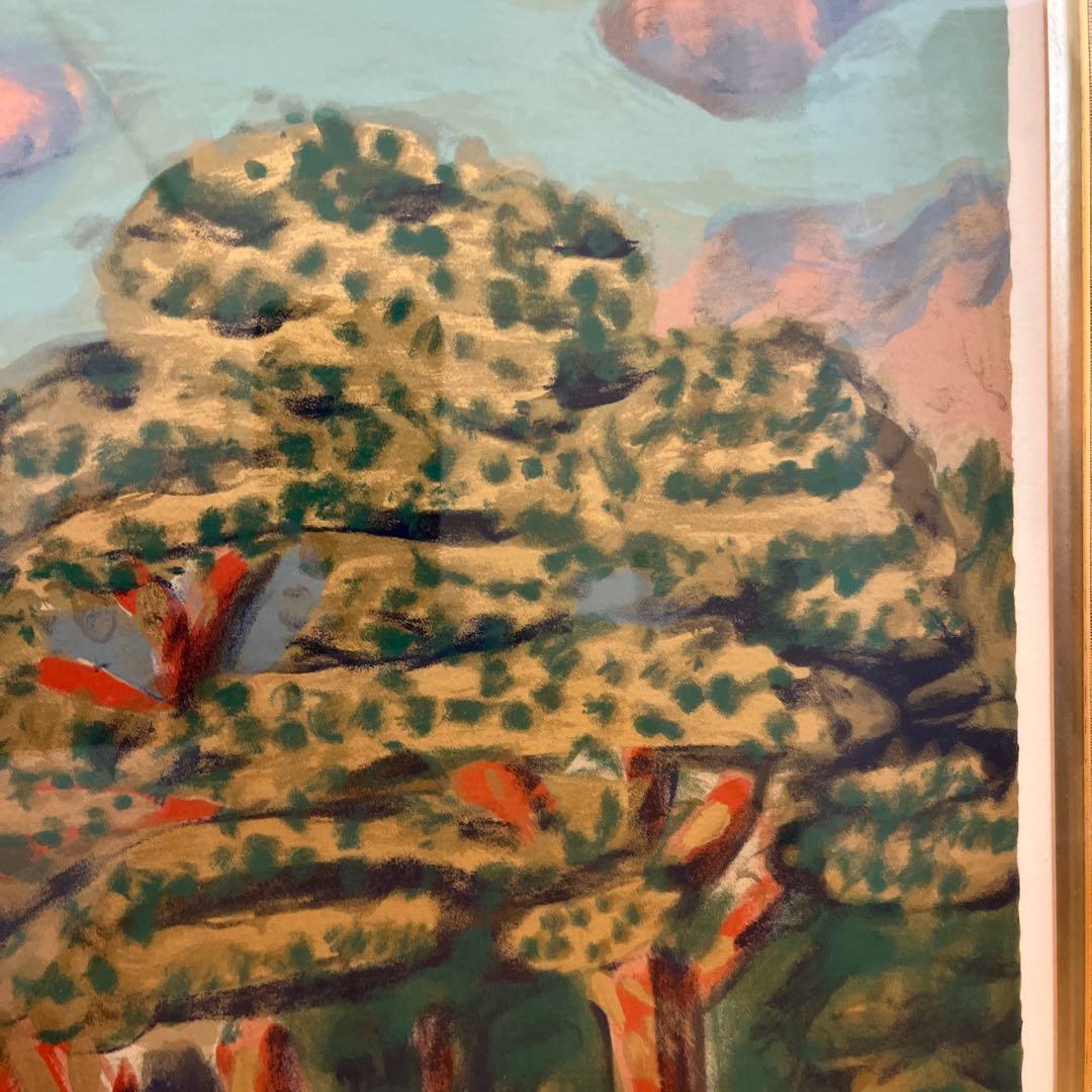 木版画 梅原龍三郎　富士山　エデションナンバー55/195