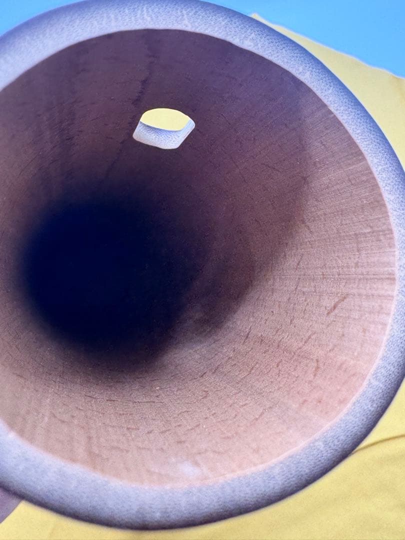 竹芸家　三原哲司　煤竹尺八花入　アンティーク素材