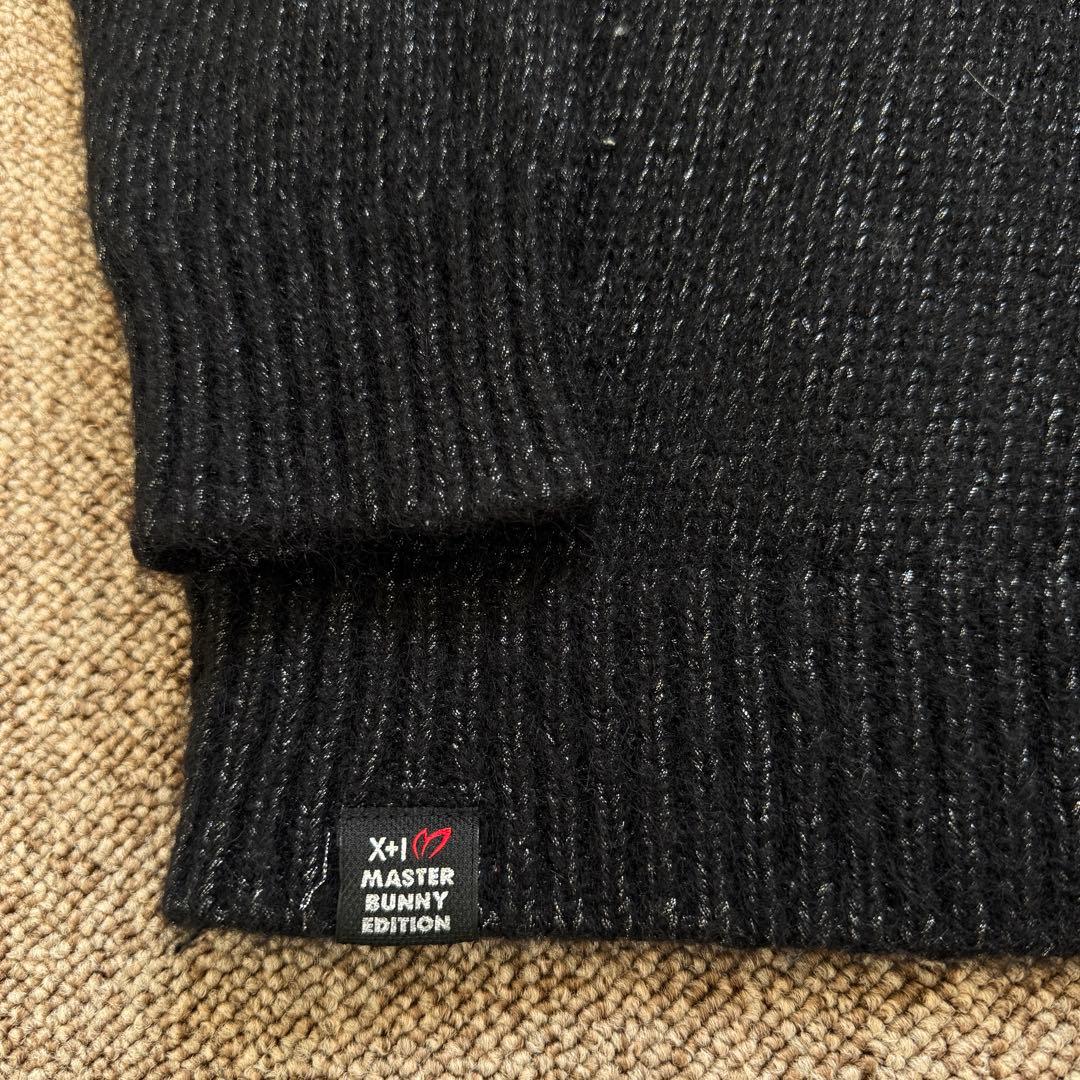 アルパカ素材　美品　マスターバニー　ニット　L〜XL相当　黒　セーター　　5