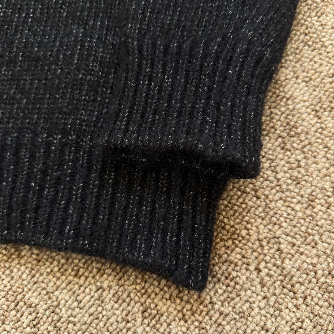 アルパカ素材　美品　マスターバニー　ニット　L〜XL相当　黒　セーター　　5