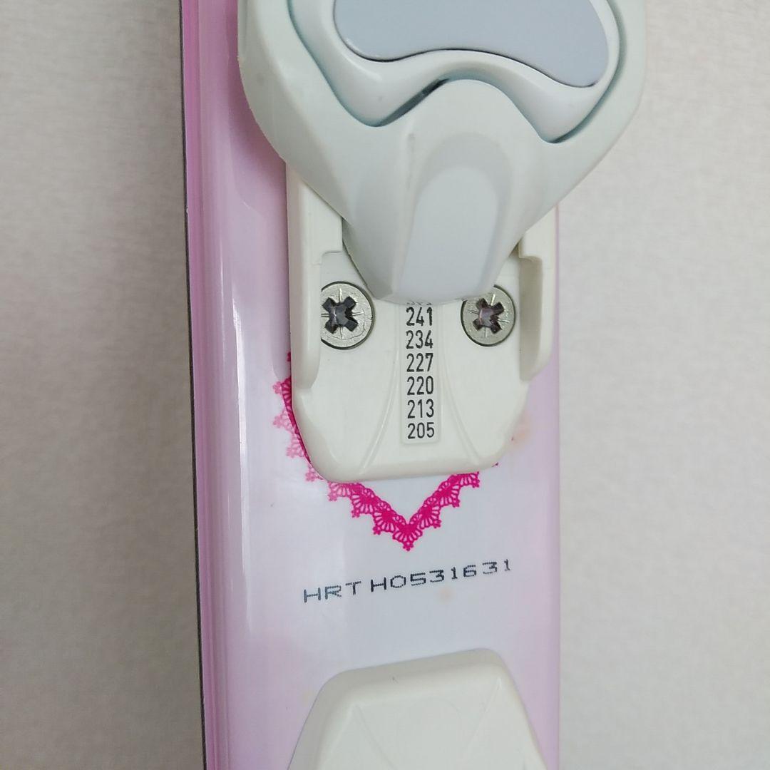 116㎝　スキー　スキー靴　20㎝　女の子　ハート　ブラック