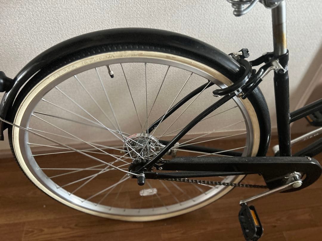 シティサイクル ブラック 26インチ 前照灯付き