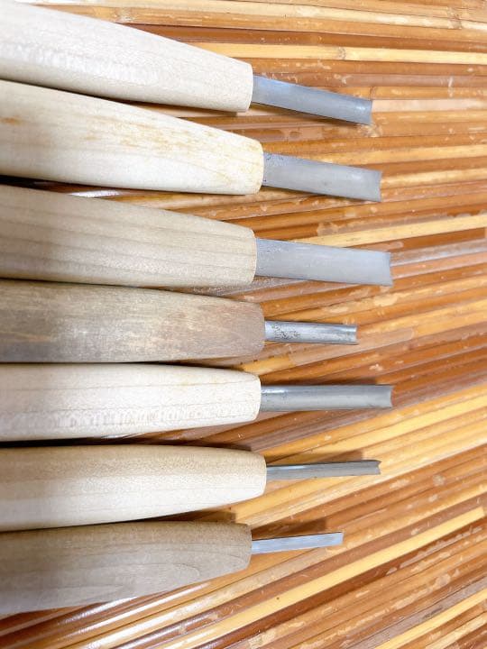 研綱の彫刻刀　7本セット　 ⑥