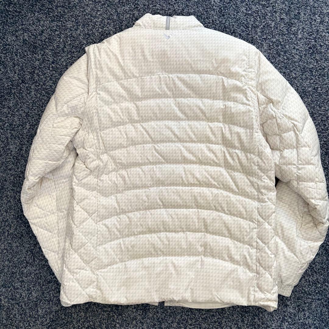 キャロウェイ　ダウンジャケット　総柄　2WAY　ブルゾン　ベスト　ホワイト系　L