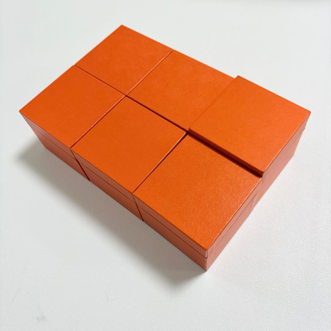 エルメス　リングケース　空箱　6点セット　レザー調　指輪入れ