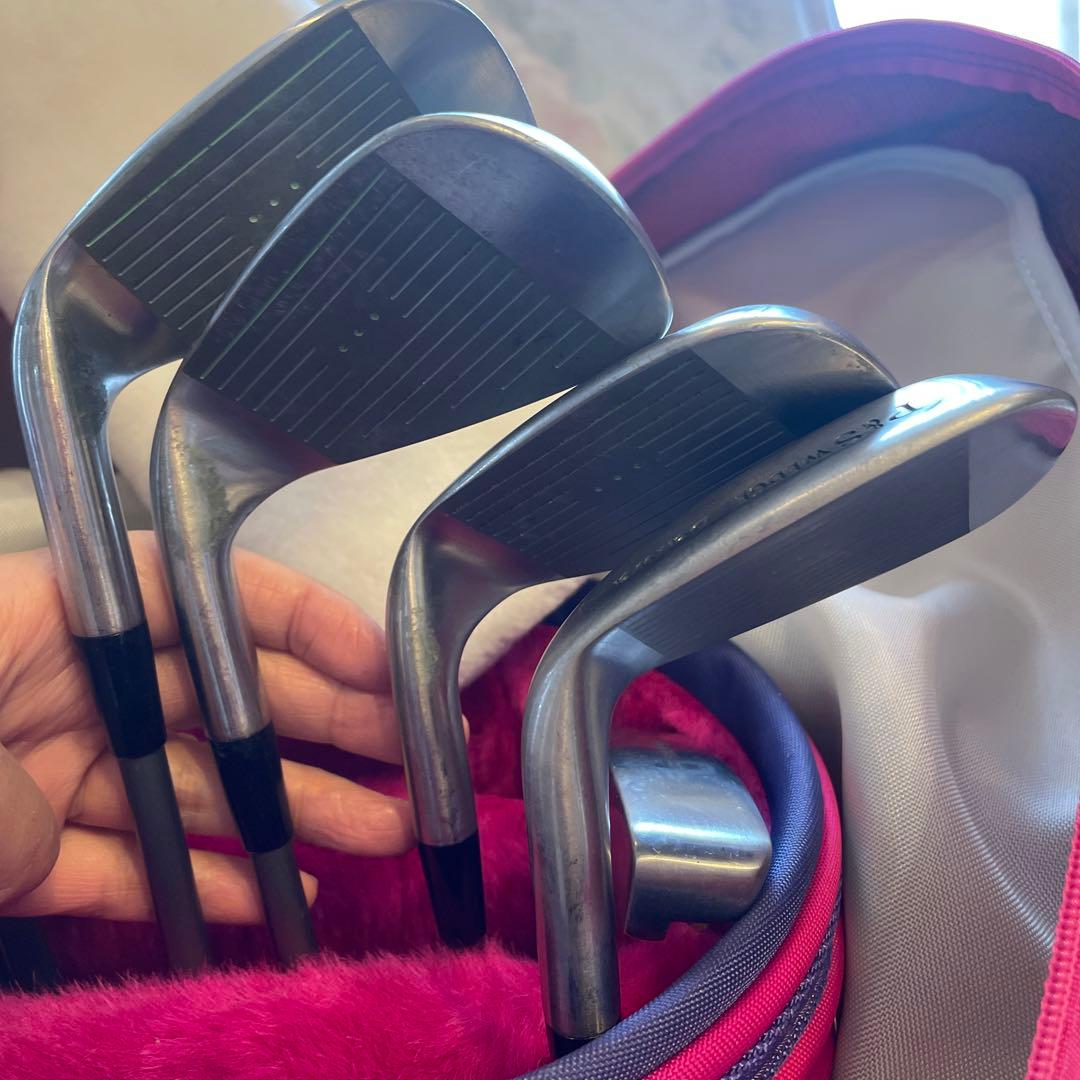 クレージュ ゴルフクラブ キャディバッグ セット ピンク