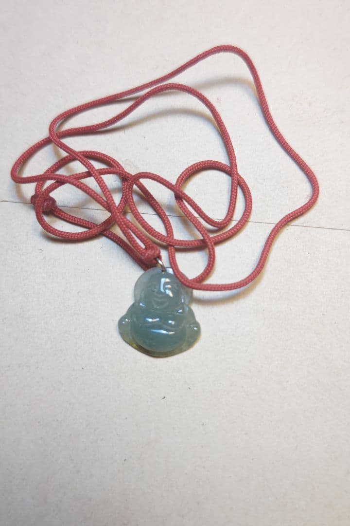 翡翠　大黒天　ネックレス　ペンダント　玉石　仏像、根付