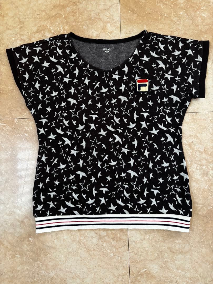 FILA 星柄　パーカー、ゲームシャツ、ショートパンツの3点セットM