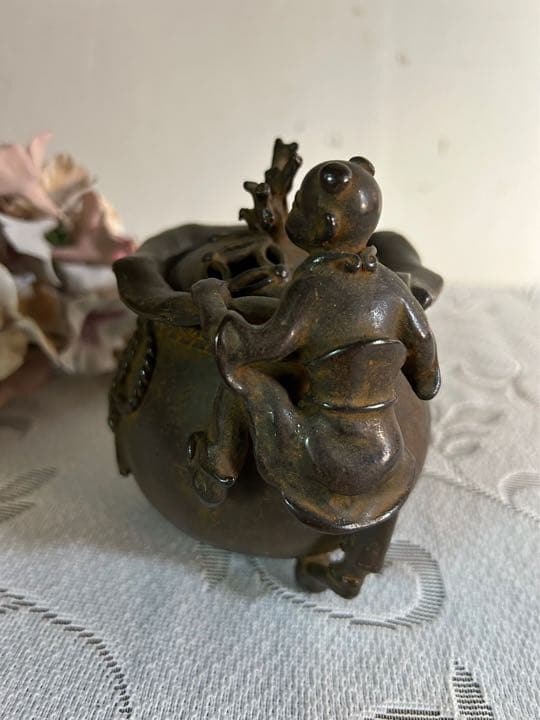 高岡銅器　瑞雲作　香炉 アンティーク インテリア