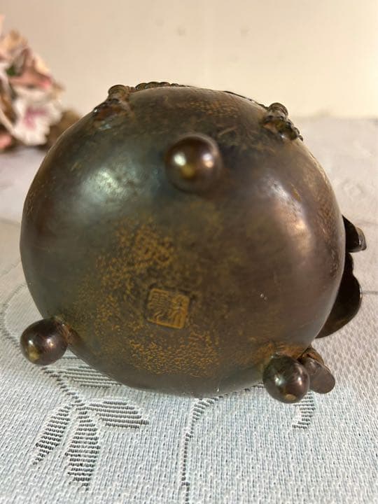 高岡銅器　瑞雲作　香炉 アンティーク インテリア