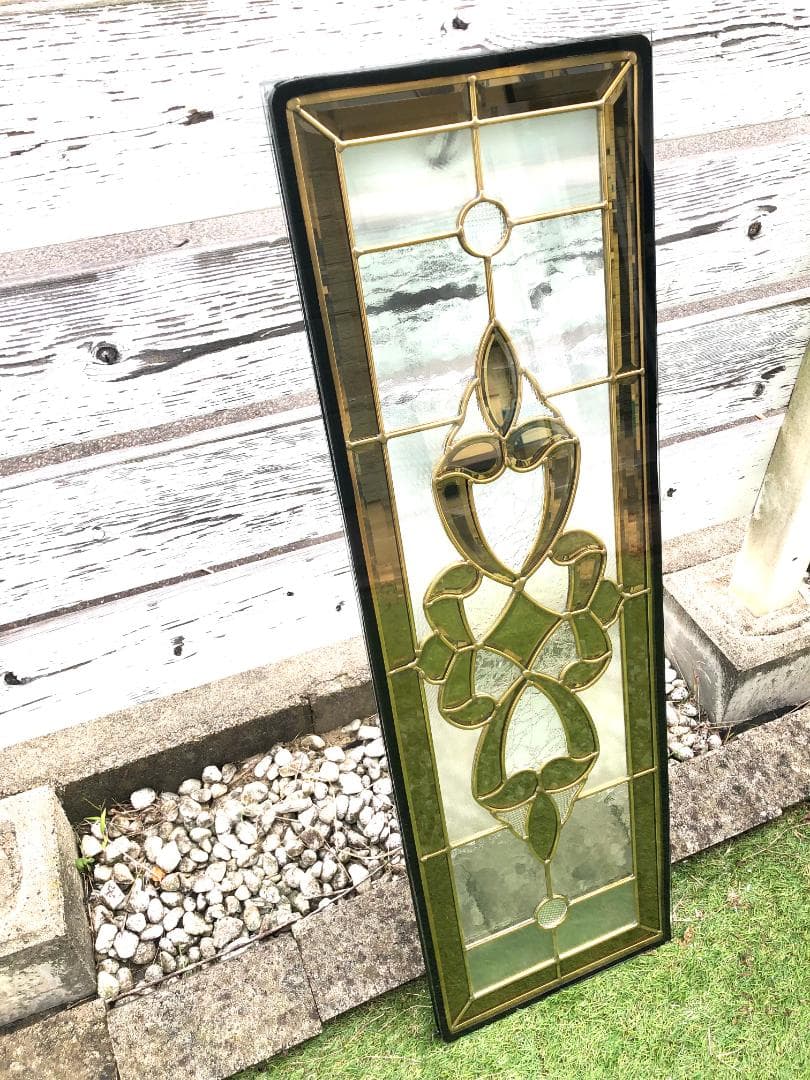 大型 ステンドグラスパネル 三重構造 高性能 リフォーム 窓 飾壁 玄関 DIY