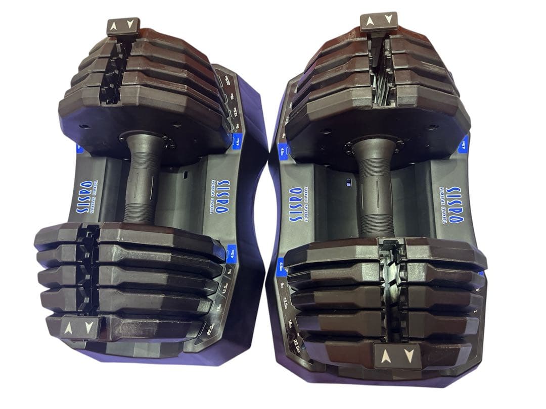 東急スポーツオアシス アジャスタブル ダンベル 22.5kg 可変式 1/2