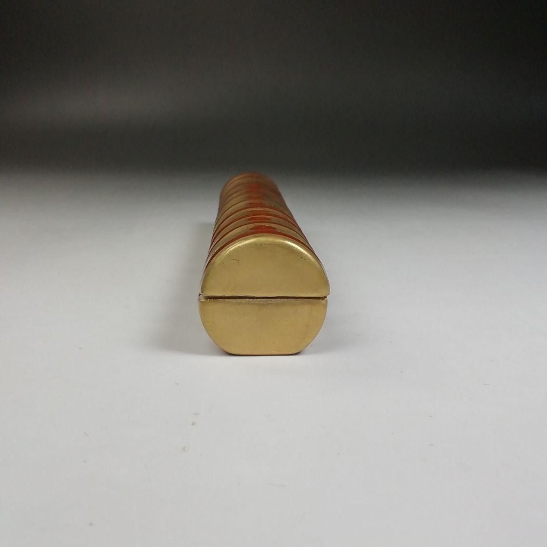 Ｗ９７　香合　『金彩　横笛　香合』『小木曽芳正 作』　共箱　茶道具