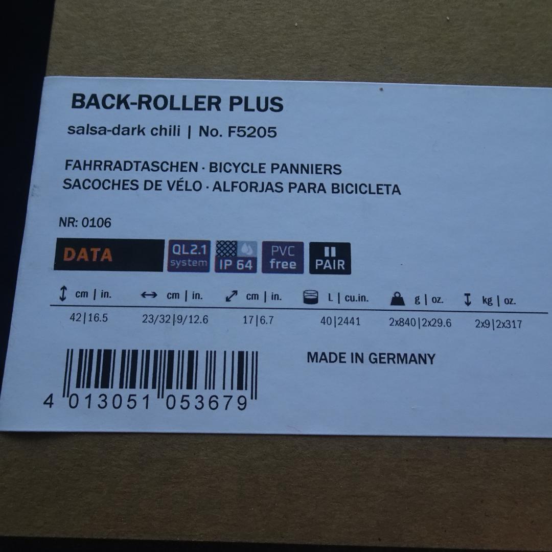 u*0様 ※シングル　バックローラープラス CR QL2.1防水バッグ ORTL