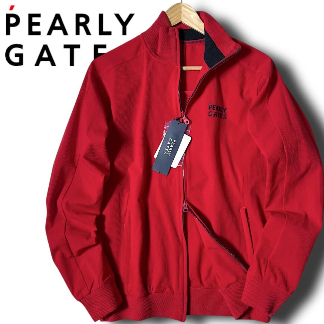 4 パーリーゲイツ シアサッカー Nyタスランドビーストレッチ テックブルゾン