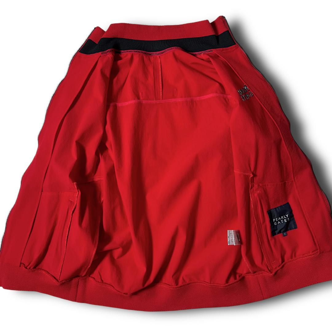 4 パーリーゲイツ シアサッカー Nyタスランドビーストレッチ テックブルゾン