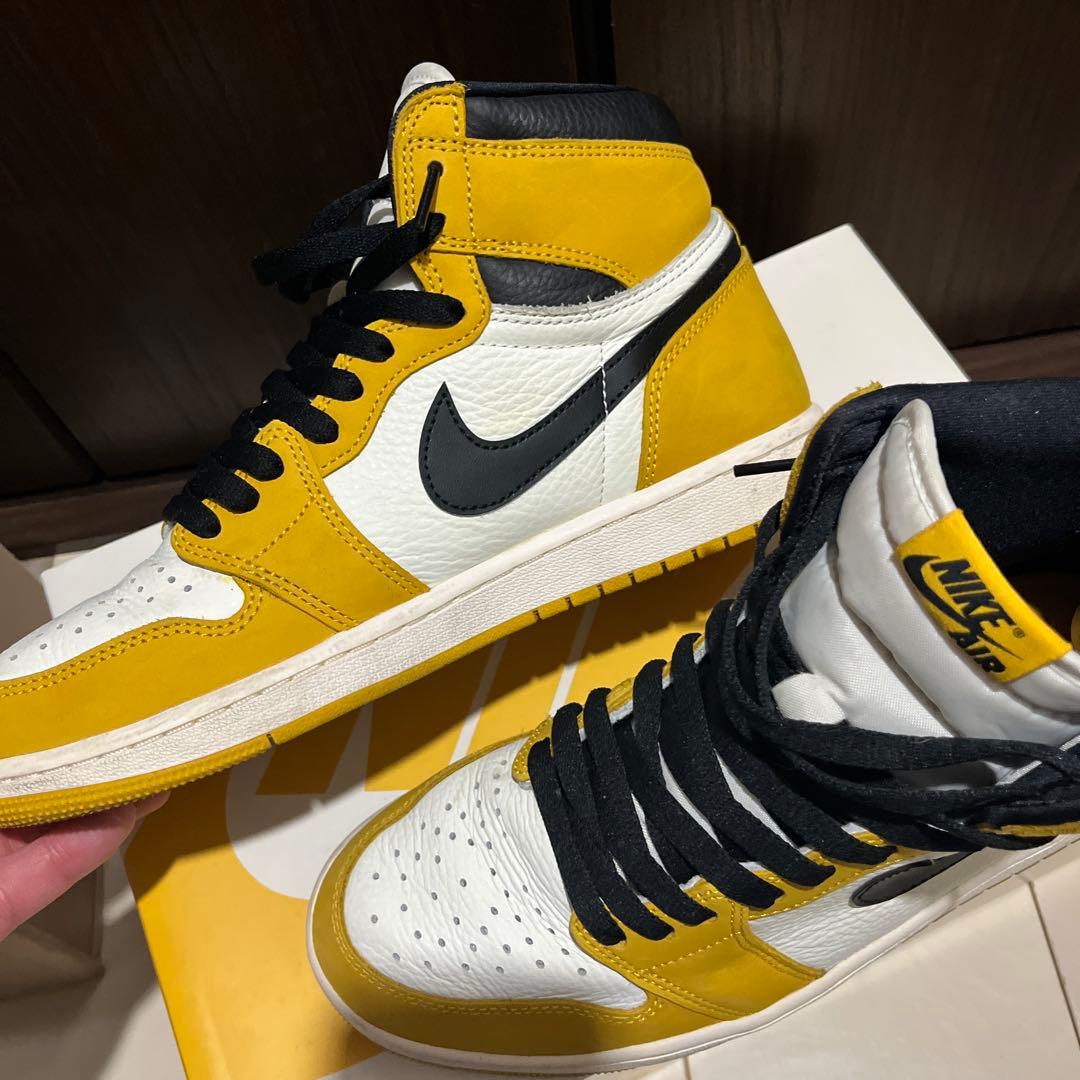 シューズ(男性用) NikeAirJordan1HighOGYellowToe(Taxi) 27cm