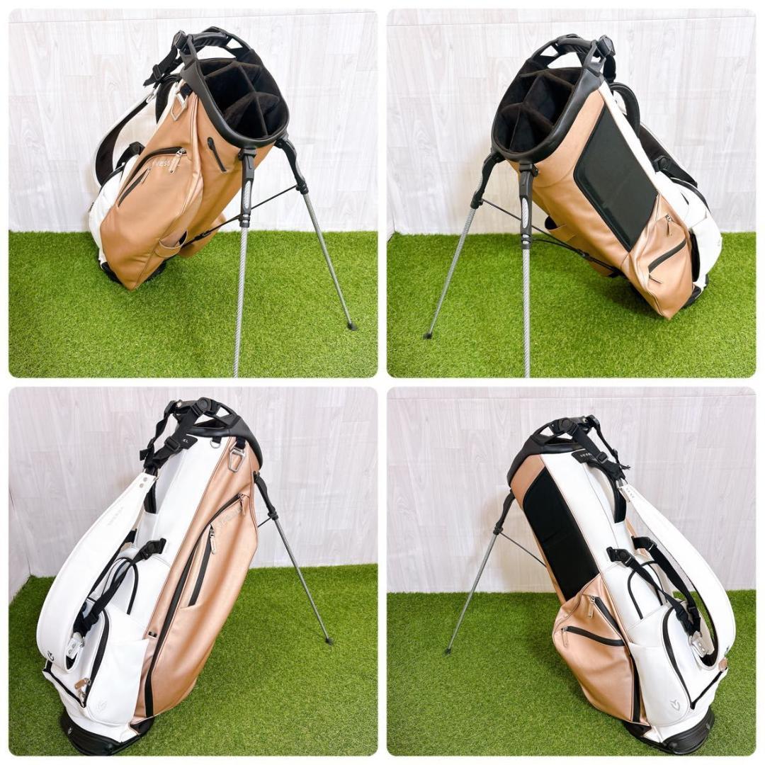 Vessel ベゼル キャディバッグ スタンド式 高級 合皮 希少 3.0