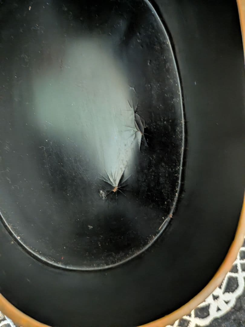 赤い木製馬の頭部置物　ChinaAntique