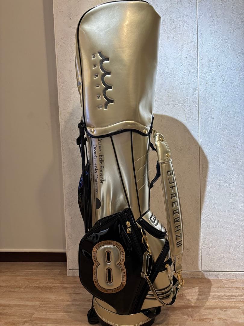 ムータマリン　シャンパンゴールドキャディーバック